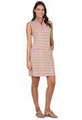 Chantal Print Sleeveless Mock Dress – 58540