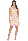 Calista Print Sleeveless Mock Dress – 58652